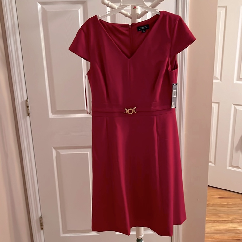 Red Size 10 Tahari career dress - brand new with tags
